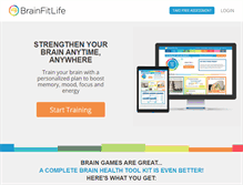 Tablet Screenshot of mybrainfitlife.com